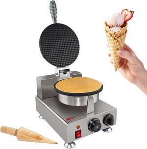 AP-600 Waffle Cone Maker | Commercial Ice Cream Cone Maker | Stainless Steel | Nonstick | Manual Control