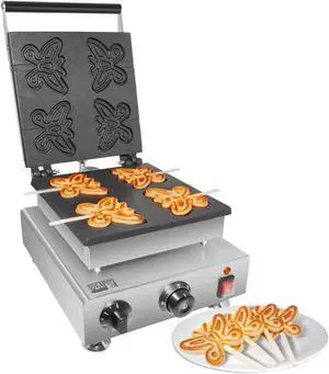 ALDKitchen Waffle Maker | Butterfly-Shaped | 4 Pcs | Waffle on a Stick Iron