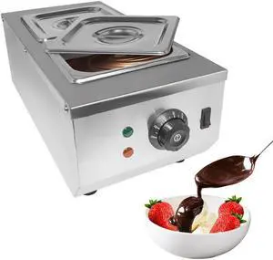 Chocolate Fondue Machine | Stainless steel Professional Melter with Water-Heating System | Manual