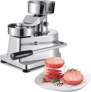 A-A100 Burger Press | Hamburger Patty Maker | Commercial Meat Forming Tool | Stainless Steel | 4 Diameter