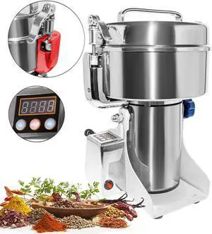 AP-S1000D Electric Grain Mill Commercial | 1000g | Swing Type Grain Grinder Mill | Stainless Steel