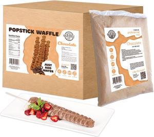 OldSoul Waffle Mix for Waffles on a Stick | Chocolate & Vanilla Flavour | Stick Waffles Dough Mix | 30 lbs | 672 Stick Waffles