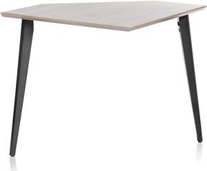 Elite Furniture Series Corner Desk Section in Driftwood Grey Finish