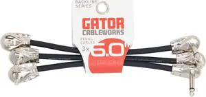Gator Cableworks Backline Series 6 inch Patch Cables - 3 Pack - GCWB-INS-6INRA3PK