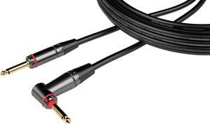 Gator Cableworks Headliner Series 10 Foot Straight to Right Angle Quiet Connect Instrument Cable - GCWH-INS-10RAQT