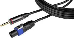Gator Cableworks Headliner Series 3 Foot Twist Lock to 1/4" Speaker Cable - GCWH-SPK-03-1TL