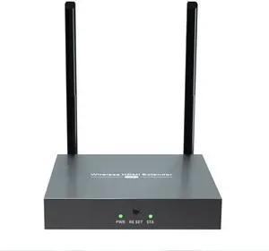 (1 SENDER and 1 RECEIVER Kit) Up to 656Ft,H.264 Wireless 1080P@60Hz Video Extender with Local Pass-through HDMI Loop-out Transmitter 4 Receivers Kit 200m with IR remote