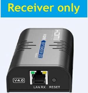 Only Receiver,For LKV373A V4.0 1080P HDMI Extender 394ft/120M Over Single Cat5 /Cat6 /Cat7 Ethernet Network and LAN Router/Switcher for HD STB,DVD,PS3, etc Supports TCP/IP by Ethernet