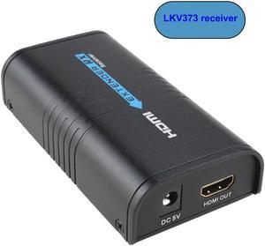 Only 1 Receiver, For Genuine LKV373 V2.0 1080P HDMI Extender Up to 394ft /120M Over UTP/STP Cat5e / Cat6 Supports one TX to many RXs by LAN Router/Switcher for HDTV STB,DVD,PS3, etc