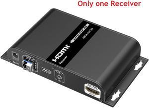 Only 1 Receiver, For LKV378A-V4.0 1080P@60Hz HDMI Extender Up to 40Km with Loop-out over Single-mode Optical Fiber SFP-GE-BIDI-40KM-T1550/R1310-LC SFP SMF Support IR Remote