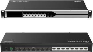 Genuine LKV818 4K 8x8 HDMI Matrix Switch 4Kx2K@30Hz HDMI1.4 YUV4:2:2 HD 3D Switcher 8 In 8 Out HDCP1.4 with IR Remote Control RS232