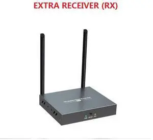 (Only 1 Receiver) For Up to 656Ft, H.264 Wireless 1080P 60Hz Video Extender with Local Pass-through HDMI Loop-out Transmitter Receiver Kit 200m with IR remote