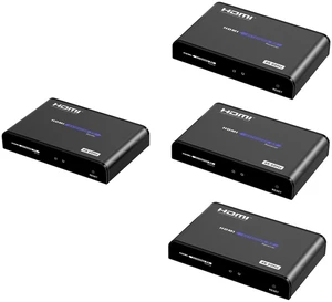 1x3 4K@60Hz HDMI Extender with IR, Up to 394Ft (120m) Over Ethernet TCP/IP RJ45 Cat5/5e/6 Extension with Loop-Out,18Gbps Rate 1 TX and 3 RX Kit Video Splitter for STB PS3 HDTV, HDCP2.2 LKV483Pro 1x3 4K@60Hz HDMI Extender with IR, Up to 394Ft (120m) Over Ethernet TCP/IP RJ45 Cat5/5e/6 Extension with Loop-Out,18Gbps Rate 1 TX and 3 RX Kit Video Splitter for STB PS3 HDTV, HDCP2.2 LKV483Pro