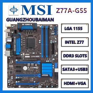 MSI Z77A-GD55 original desktop motherboard  LGA 1155 DDR3 32GB  HDMI  USB3.0 SATA3 Z77 motherboard