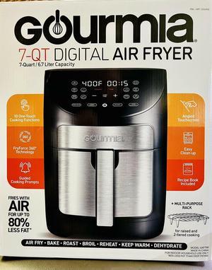 Restored Gourmia GAF685 Stainless Steel 6 Quart Digital Air Fryer