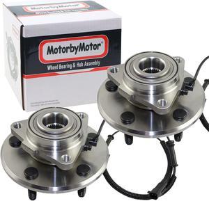 MotorbyMotor 515113 Front Wheel Bearing and Hub Assembly with 5 Lug fits for Dodge Ram 1500 Low-Runout OE Directly Replacement Hub Bearing w/ABS (2 Pack)