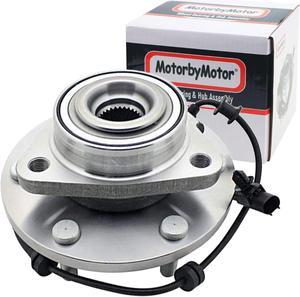 MotorbyMotor 515155 Front Wheel Bearing and Hub Assembly 4WD with 6 Lugs Fits for 2012-2015 Nissan Armada Titan Low-Runout OE Directly Replacement Hub Bearing (w/ABS, 4x4)