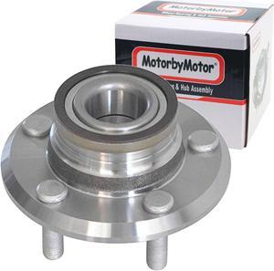 MotorbyMotor 513224 Front Wheel Bearing and Hub Assembly with 5 Lugs Fits for Chrysler 300, Dodge Challenger Charger Magnum Low-Runout OE Directly Replacement Hub Bearing (2WD RWD, w/ABS)
