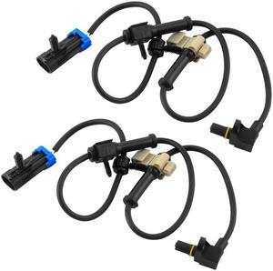 Front Wheel Speed ABS Sensor Fits for Hummer H2, Chevrolet Avalanche Suburban 2500, Chevy Silverado 1500 2500 3500, GMC Sierra 1500 2500 3500, GMC Yukon XL 2500-Wheel Speed ABS Assembly-2 Pack