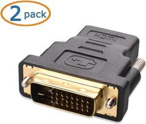 2-Pack HDMI to DVI Adapter (DVI to HDMI Adapter)