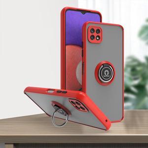 New Fashion Case with Holder stander Shockproof Case For Boost Celero 5G For Boost Mobile Celero5G for Samsung Galaxy A22 5G Red