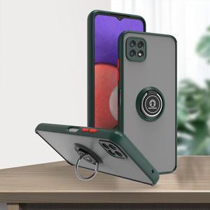 New Fashion Case with Holder stander Shockproof Case For Boost Celero 5G For Boost Mobile Celero5G for Samsung Galaxy A22 5G Dark Green