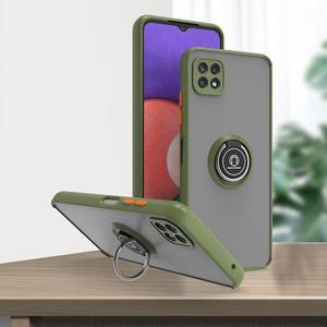 New Fashion Case with Holder stander Shockproof Case For Boost Celero 5G For Boost Mobile Celero5G for Samsung Galaxy A22 5G Light Green
