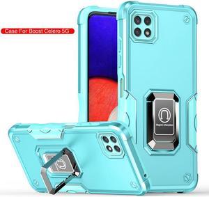 NEW Fashion Case with Stander Case For For Boost Celero 5G For Boost Mobile Celero5G for Samsung Galaxy A22 5G Mint