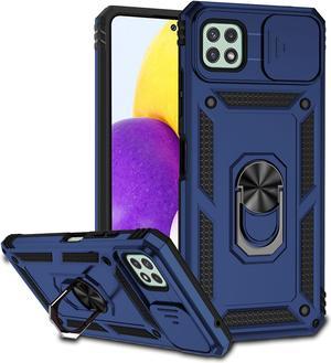 Case with Holder Stander Shockproof Case For Boost Celero 5G For Boost Mobile Celero5G for Samsung Galaxy A22 5G Blue