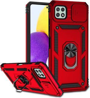 Case with Holder Stander Shockproof Case For Boost Celero 5G For Boost Mobile Celero5G for Samsung Galaxy A22 5G Red