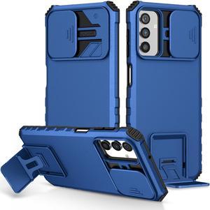 Fashion Case with Holder Stander Shockproof Case For Samsung Galaxy A13 Blue