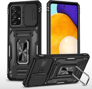 Case with Holder Stander Shockproof Case For Samsung Galaxy A52 5G For Samsung A52s 5G Black