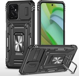 Fashion Case with Holder Stander Shockproof Case For Moto G Power 5G 2023 Case for Motorola g power 5g 2023 Black