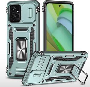 Fashion Case with Holder Stander Shockproof Case For Moto G Power 5G 2023 Case for Motorola g power 5g 2023 Green