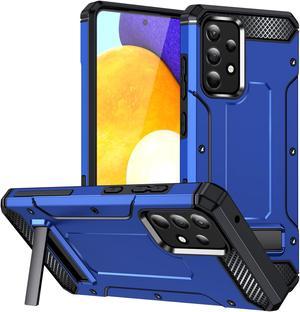 NEW Fashion Case with Stander Shockproof Case For Samsung Galaxy A52 5G For Samsung Galaxy A52s 5G Blue