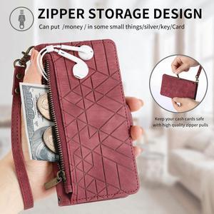 NEW Fashion Flip Case with holder Cover Shockproof Case For ZTE Axon 40 Ultra Red