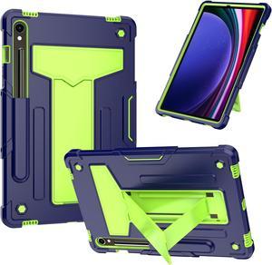 NEW Fashion Protective Case Holder Stander Case for Samsung Galaxy Tab S9 (11inch) SM-X710/SM-X716 / Samsung Galaxy Tab S9 FE (10,9inch) X718U (Green)