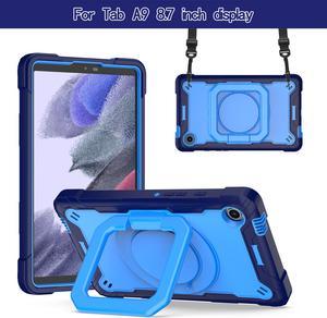 NEW Fashion Protective Back Cover Stander Case for Samsung Galaxy Tab A9 / SM-X110 / SM-X115 / SM-X117 (8.7inch) (Blue)