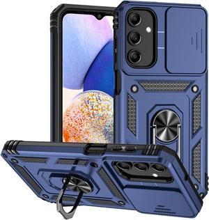 Fashion Case with Holder Stander Case Shockproof Case For Samsung Galaxy A15 5G (Blue)