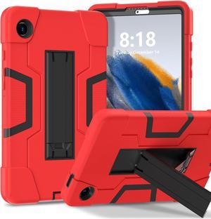 NEW Fashion Protective Back Cover Stander Case for Samsung Galaxy Tab A9 / SM-X110 / SM-X115 / SM-X117 (8.7inch) (Red)