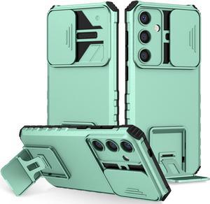 New Fashion Back Cover with Stander Case For Samsung Galaxy S24 Plus (Light Green)