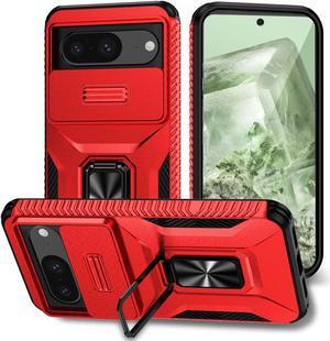 New Fashion Case with Stander Shockproof Case For Google Pixel 8 Case for Pixel 8 (Red)