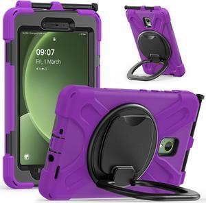 NEW Fashion Protective Cover Case for Samsung Galaxy Tab Active 5 8.0" SM-X300 / X306B / Tab Active3 8.0" SM-T570 / T575 / T577 (Purple)