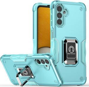 Fashion Case with Holder Back Cover Stander Shockproof Case For Samsung Galaxy A35 5G (Mint)