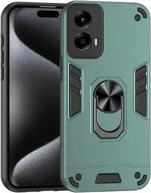 TYJKeJi Case with Holder Stander Case Shockproof Case For Moto G Stylus 5G 2024 (Green)