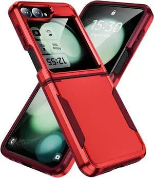 TYJKeJi Case Cover Case For Samsung Galaxy Z Flip6 For Samsung Galaxy Z Flip 6 (Red)