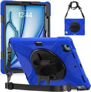 TYJKeJi Case Fashion Protective Case With Stander Case for iPad Air 13 Inch 2024 (Blue)