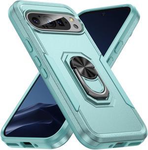 TYJKeJi Case with Stander Fashion Cover KickStand Case For Google Pixel 9 (6.3inch) / For Google Pixel 9 Pro (6.3inch) (Green)