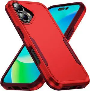 TYJKeJi Case Fashion Cover Case For iPhone 16 (6.1inch) (Red)