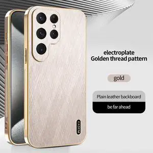 TYJKeJi Case Fashion Cover Case For Samsung Galaxy S25 Ultra (Gold)